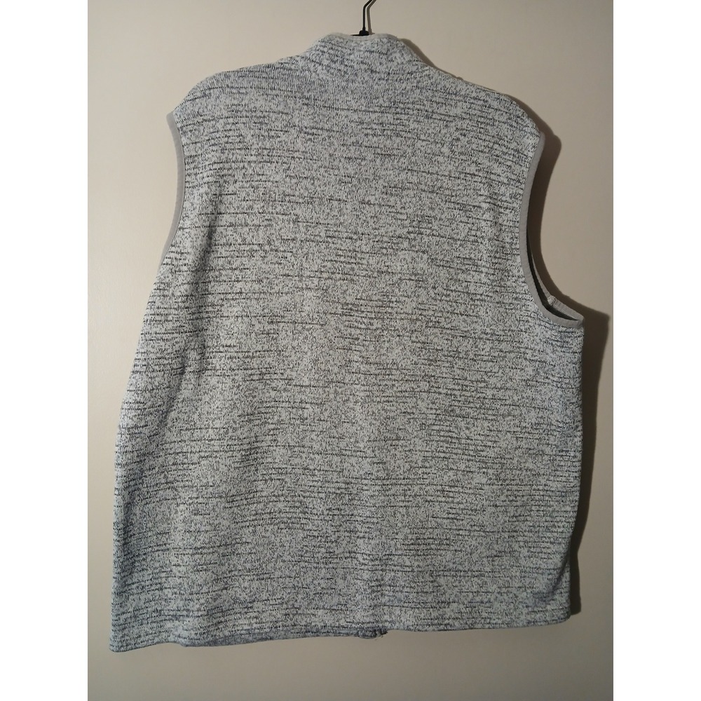 Lake Trail Mens Fleece Vest XXL Gray Full Zip Pockets Outdoor Casual - Picture 5 of 6